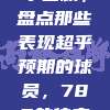 CBA赛季回顾，盘点那些表现超乎预期的球员，780的传奇之路