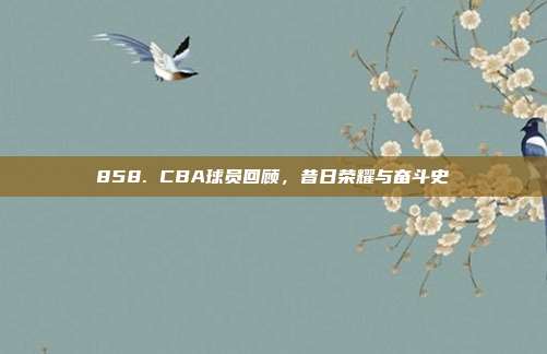 858. CBA球员回顾，昔日荣耀与奋斗史